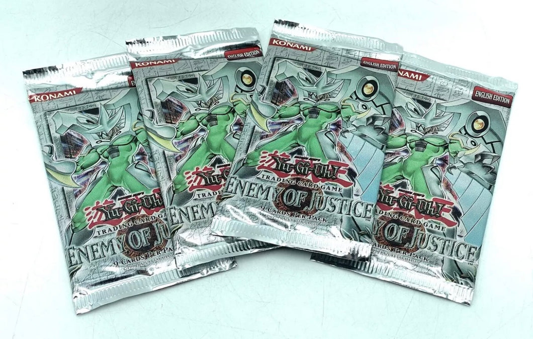 YU GI OH Enemy of Justice trading cards