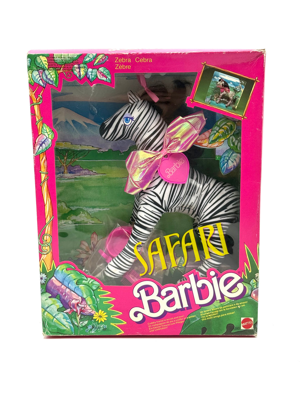 1988 Mattel Safari Animal Lovin’ Barbie Zebra Zizi – New Old Stock