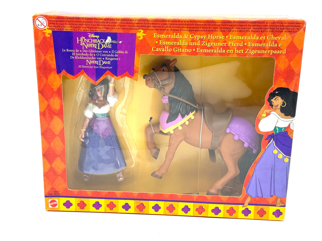 Mattel Disney The Hunchback of Notre Dame Esmeralda & Gypsy Horse – New In Box