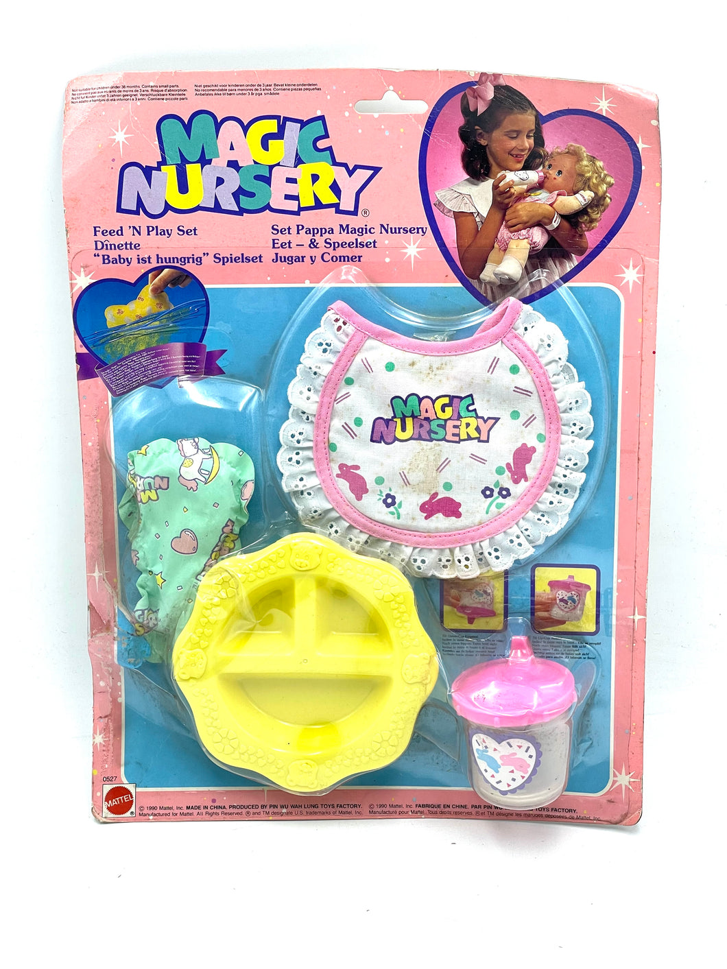 Vintage Magic Nursery Baby Feed’n’ Play Set 1990 Mattel