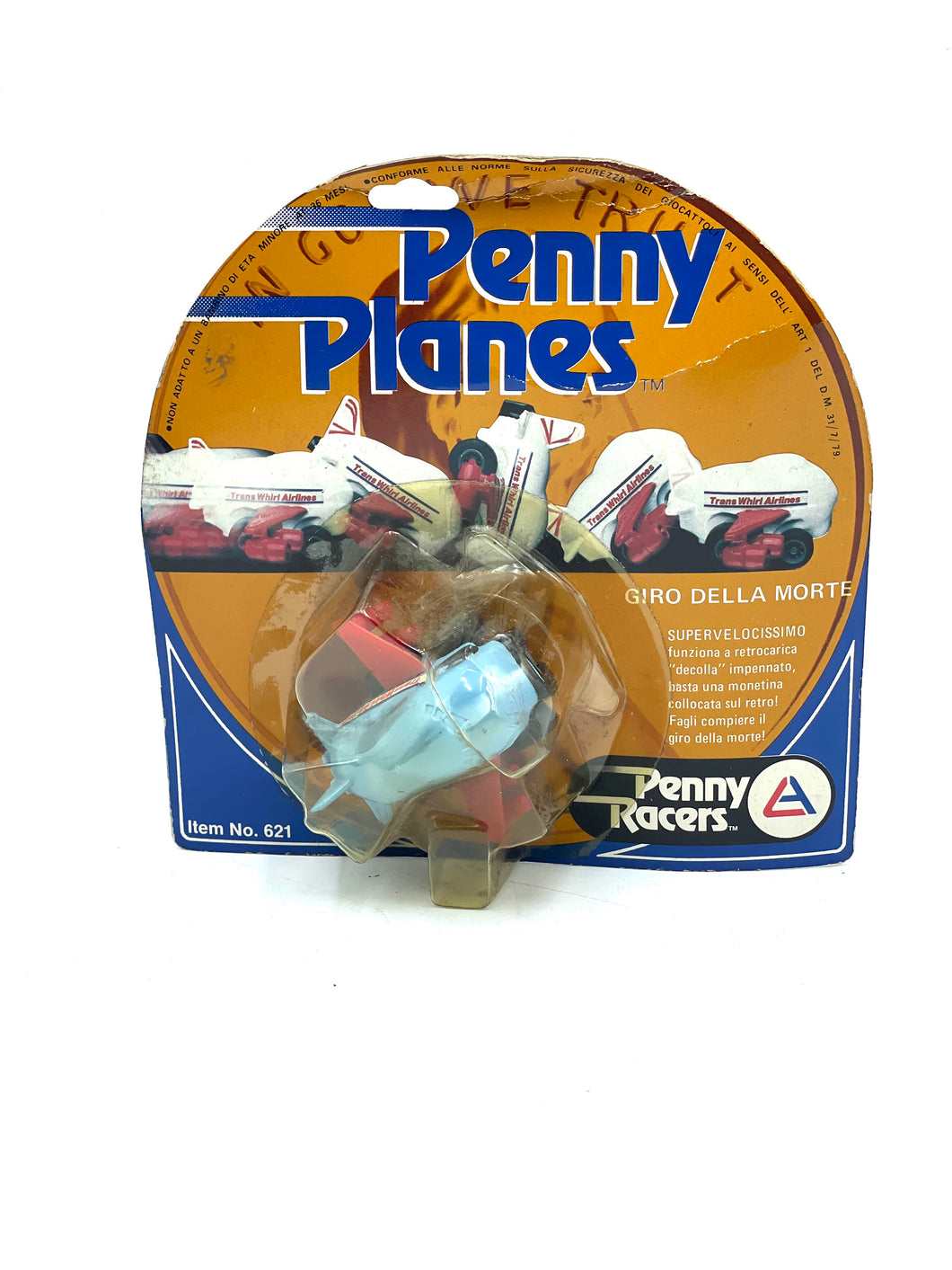 vintage TAKARA PENNY RACERS PENNY PLANES No.621 LOOP THE LOOP Gray