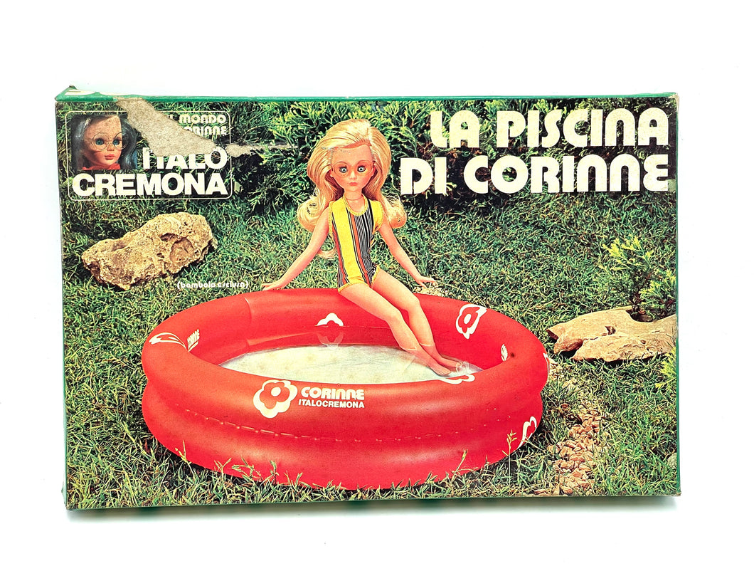 70'S Italocremona Doll Set Accessori La piscina di Corinne new old stock