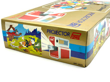 Carica l&#39;immagine nel visualizzatore di Gallery, Proiettore Anni 70 Mupi Projector P25 Disney Disneyana Gold Box new old stock
