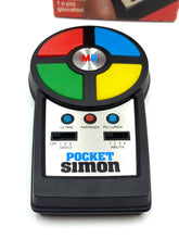 Load image into Gallery viewer, Pocket Simon Electronic Game 1980 Milton Bradley – Vintage Red Box Edition
