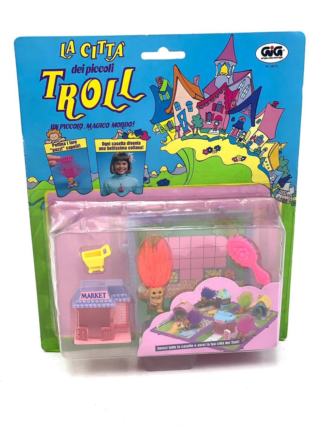 1992 Galoob Tiny Troll Town Playset MARKET PICCOLO MERCATO