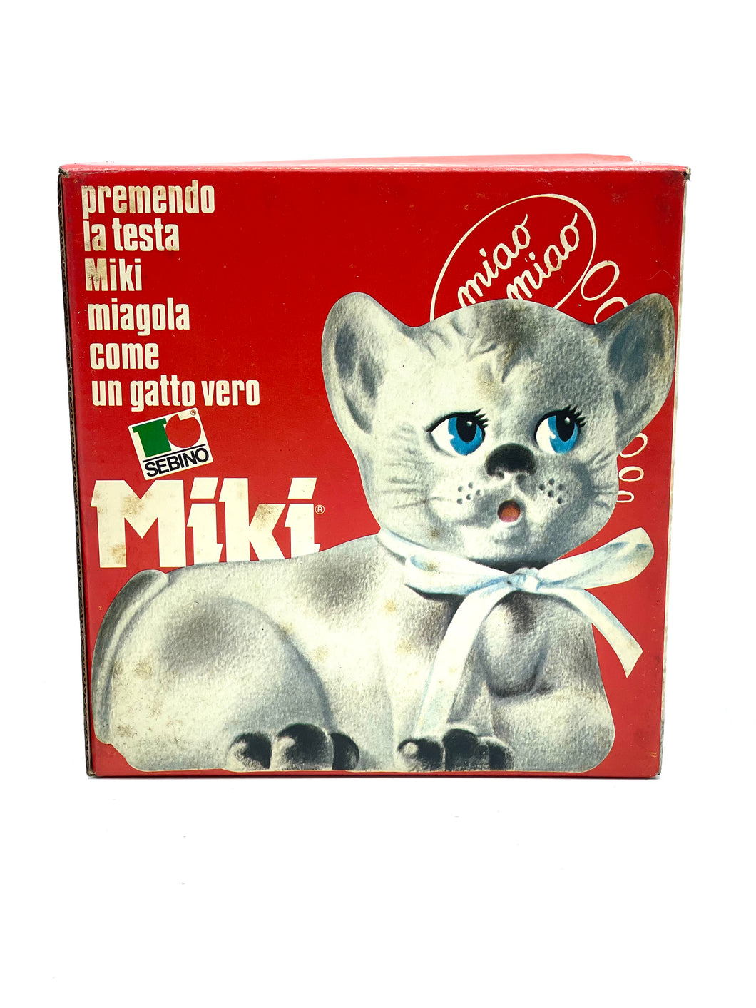 Vintage 80's Sebino Miki cat il gatto che miagola new old stock