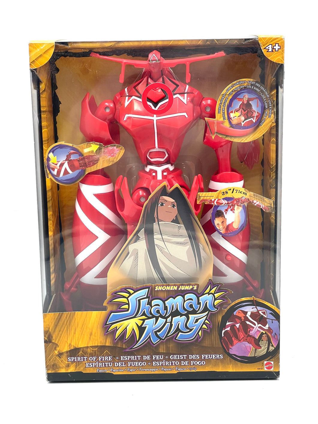 1998 Mattel ultra rare Shaman King Spirit of Fire action figure new old stock