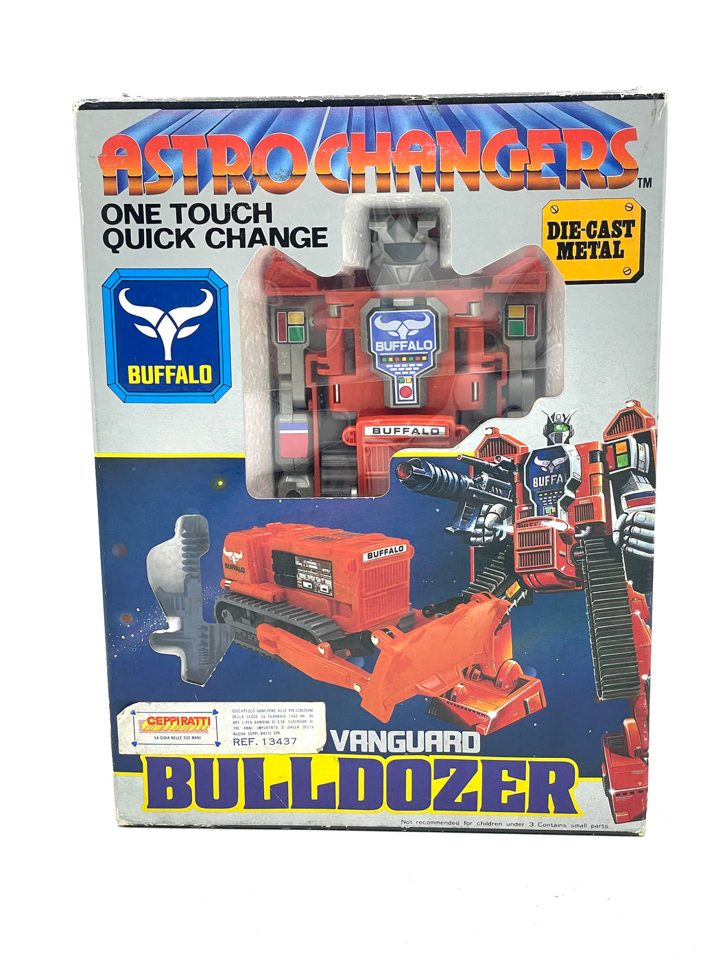 80'S Robot Vanguard Astro changers Bulldozer