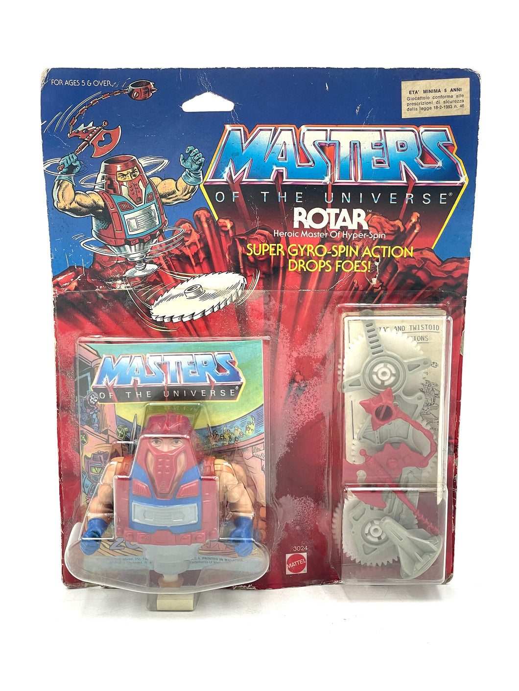 1988 Mattel Masters of the Universe MOTU Rotar new old stock