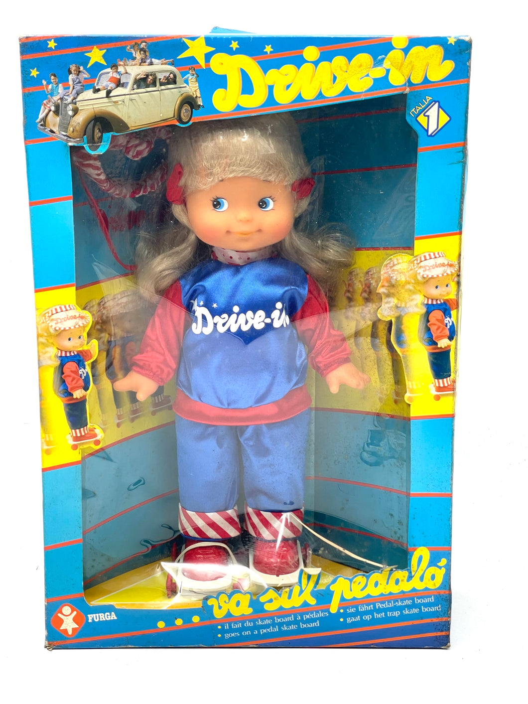 80'S Furga Doll Bambola Drive In Italia 1 TV new old stock