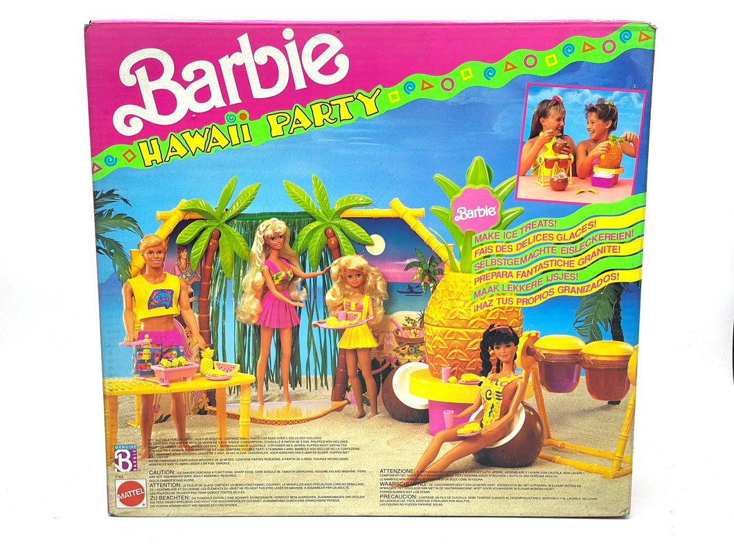 90'S Mattel Barbie Hawaii Party ice bar playset new old stock