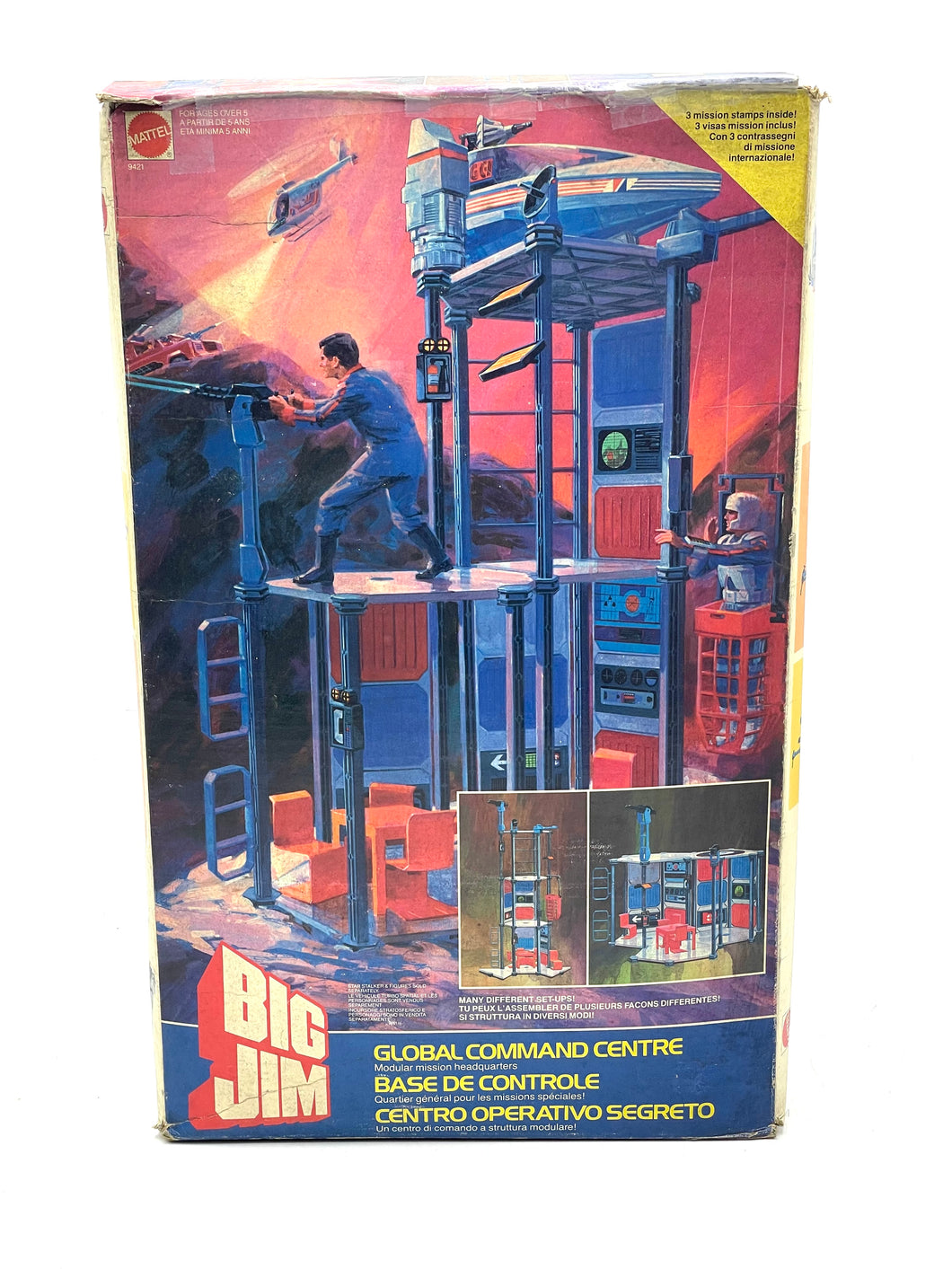 vintage Mattel Big Jim global command centre new old stock