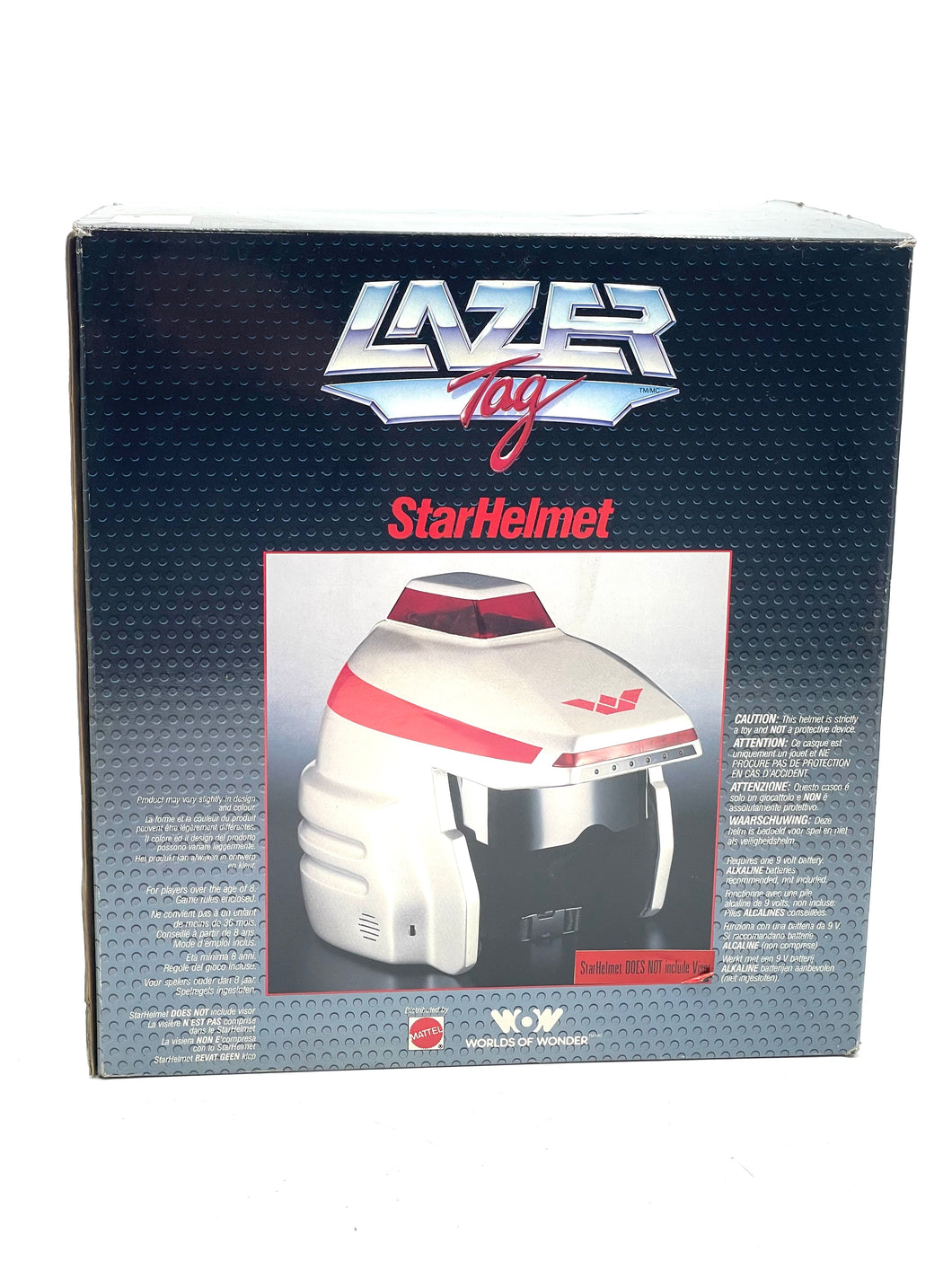 1986 Mattel Lazer Tag Star Helmet new old stock