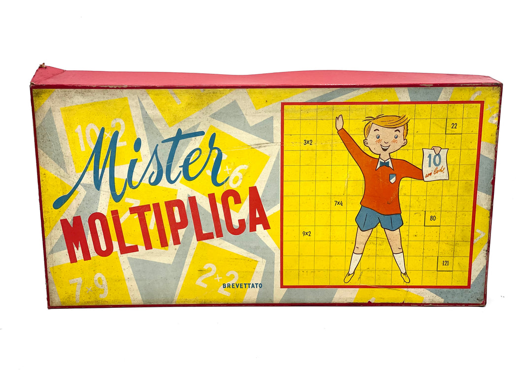 Vintage 60'S board game mister moltiplica new old stock