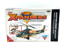 Load image into Gallery viewer, 1989 Galoob Xpanders Hapache Helicopter toy playset
