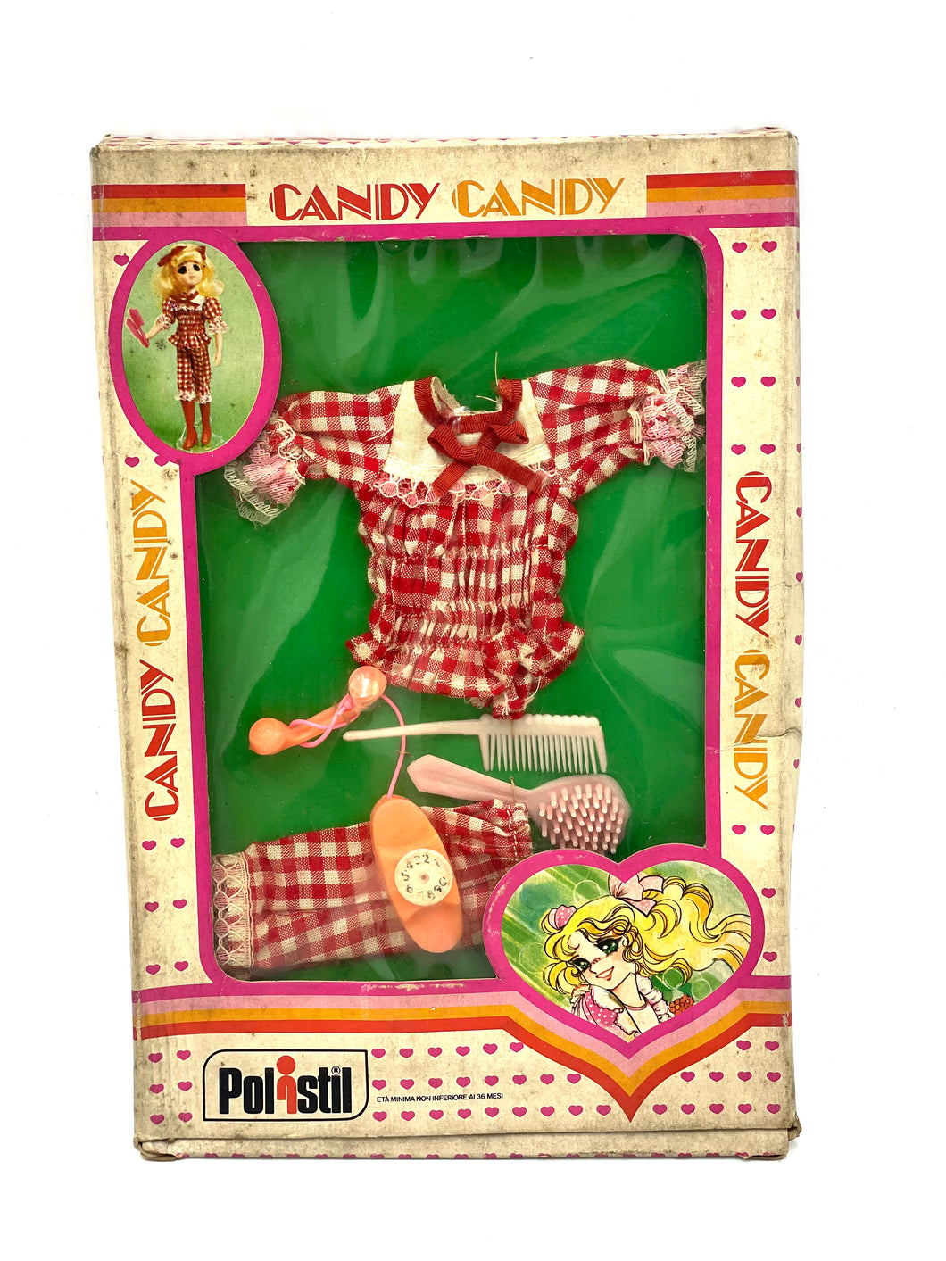 70's Candy Candy Popy Polistil Original outfit new old stock