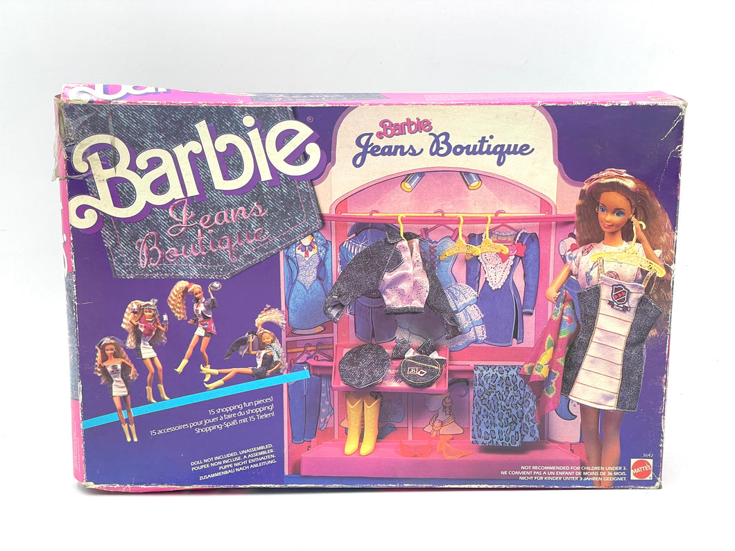 1988 Barbie Jeans Boutique Mattel playset new old stock