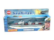 Carica l&#39;immagine nel visualizzatore di Gallery, 1975 Lesney Matchbox Original Box Sea Kings K-302 Corvette new old stock
