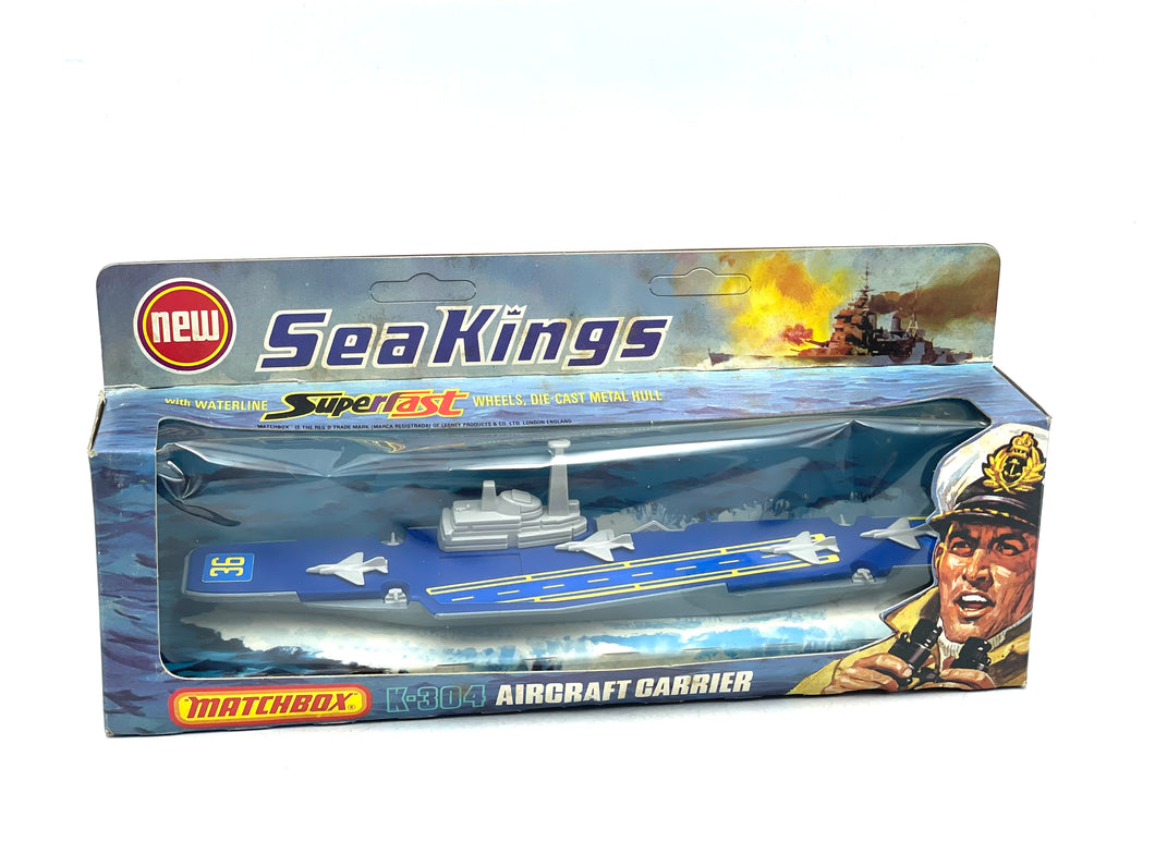 1975 Lesney Matchbox Original Box Sea Kings K-304 Aircraft Carrier new old stock