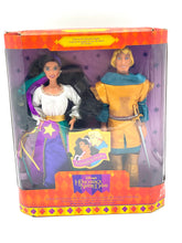 Load image into Gallery viewer, 1996 Mattel The Hunchback of Notre Dame Esmeralda and Phoebus doll&#39;s set new old stock
