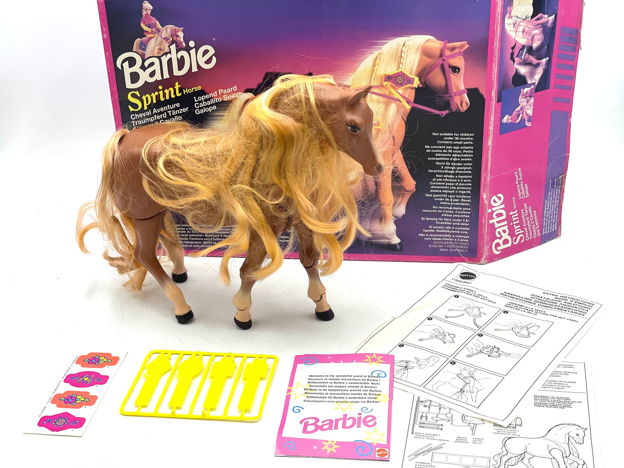 Barbie Sprint Horse - Cloppy Le Cheval Qui Marche - Mattel 1994, Italie