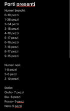 Carica l&#39;immagine nel visualizzatore di Gallery, Photo showing list of included and missing parts for 1977 Mattel Big Jim Giro d’Italia board game
