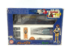 Load image into Gallery viewer, Front view of 1979 Popy Takara Captain Harlock Volet Bullet 2 toy with box
