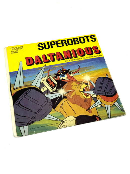 Front cover of 1981 Robot Cartoon Themes Grand Prix Daltanious 45 RPM vinyl