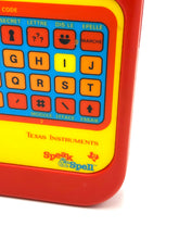 Load image into Gallery viewer, Close-up of keyboard on Dictée Magique electronic spelling toy


