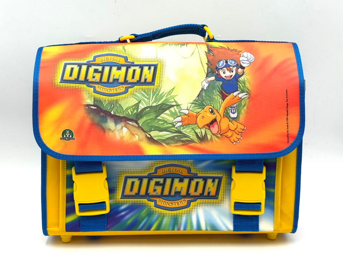 Front view of Digimon 1999 school folder by Giochi Preziosi, new without tag
