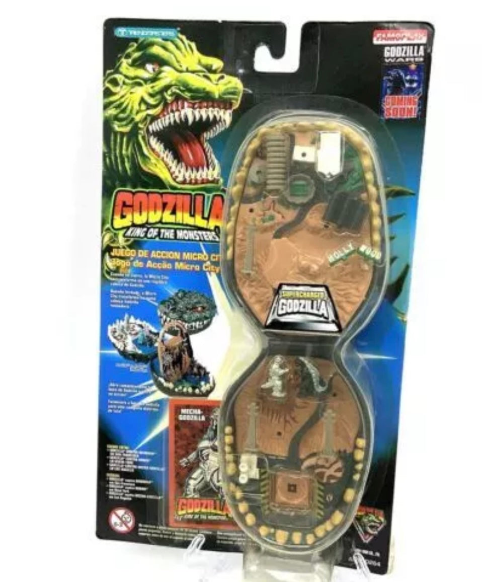 1995 Trendmasters Godzilla vs. Mecha-Godzilla playset in box

