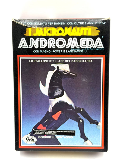 Front view of the MEGO Micronauts Andromeda figure