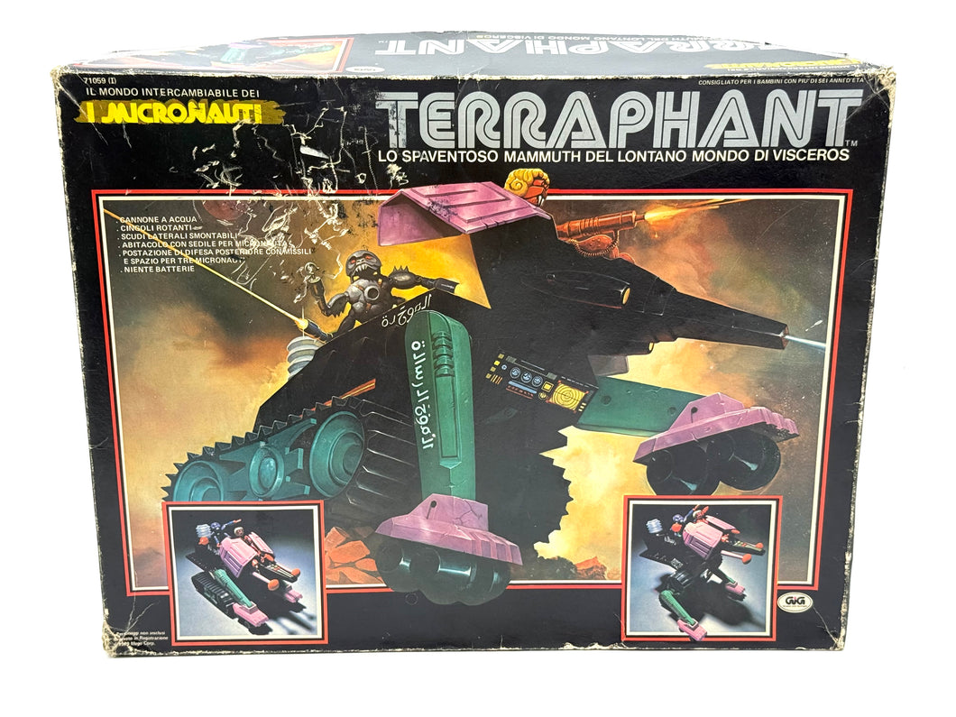 Front view of 1979 Mego Micronauts Terraphant Italian GiG release