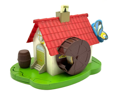 Front view of 1989 Il Mulino dei Segreti windmill toy by Mulino Bianco
