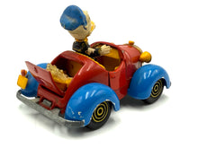 Carica l&#39;immagine nel visualizzatore di Gallery, Side view of Politoys Donald Duck Car M554 showing Disney characters
