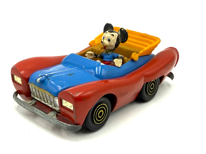Front view of Politoys Mickey Mouse Car M600 vintage model