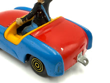 Carica l&#39;immagine nel visualizzatore di Gallery, Side view of Politoys Walt Disney W1 Wolf Car showing 2 pig passengers
