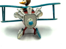 Carica l&#39;immagine nel visualizzatore di Gallery, Front view of Politoys W7 Donald Duck airplane vintage die-cast toy
