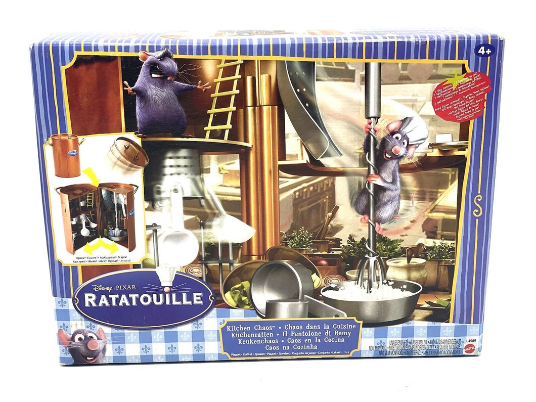 Mattel Ratatouille Kitchen Chaos Toy Play Set Disney Pixar