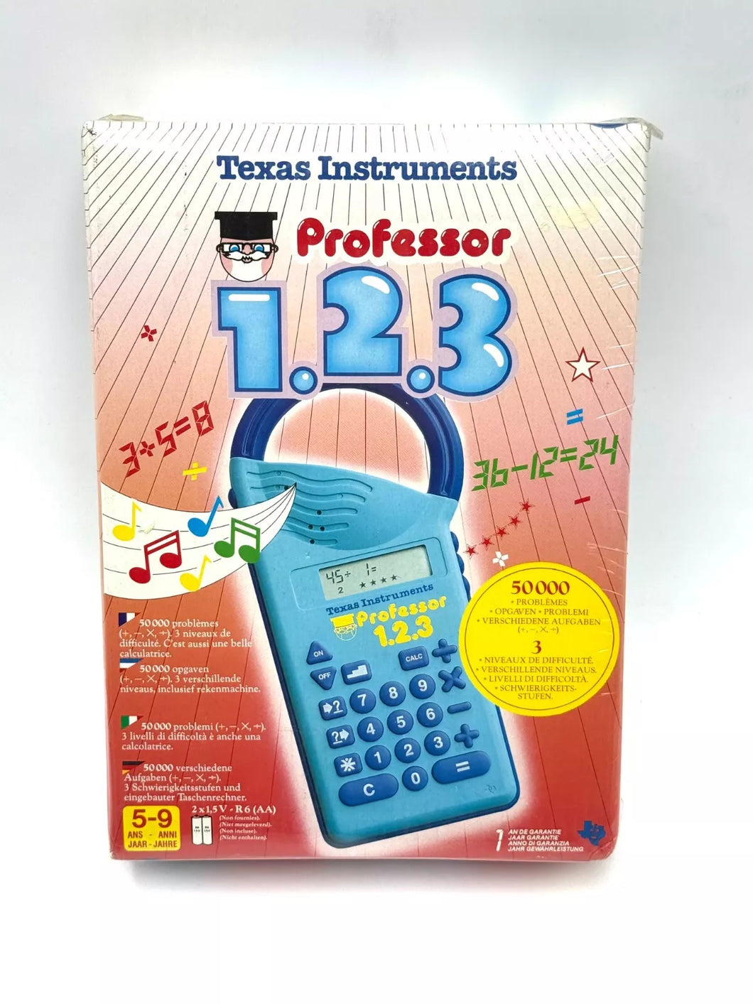 Texas Instruments Math To Go Learning Calculator – Vintage NOS Sealed