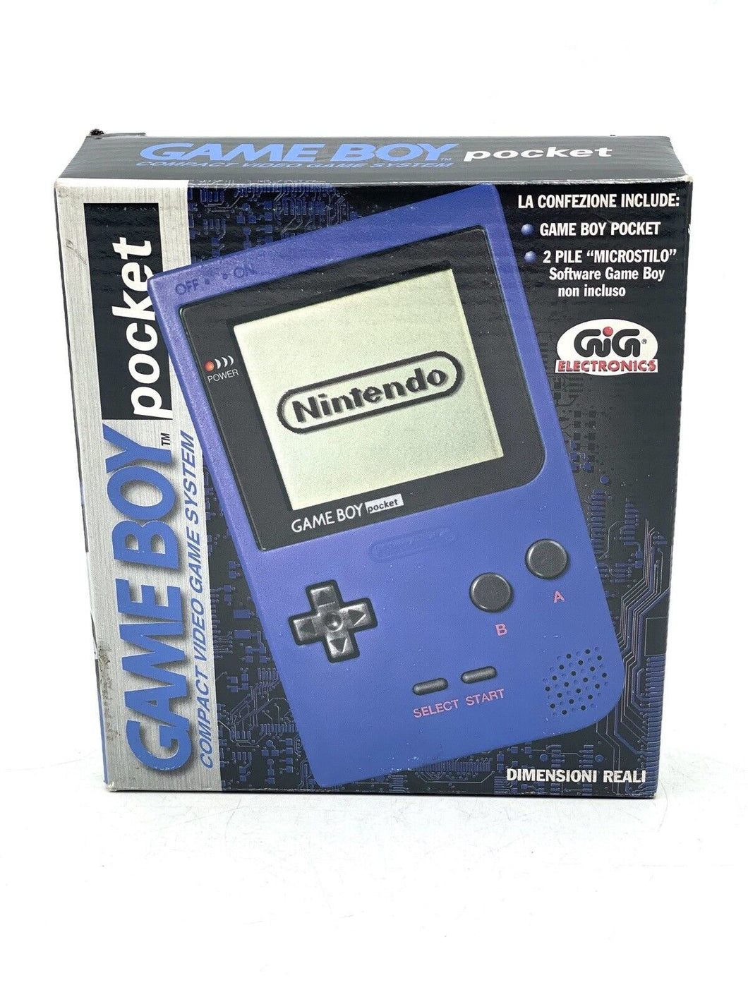 Vintage Nintendo Game Boy Pocket Blue Handheld System new old stock