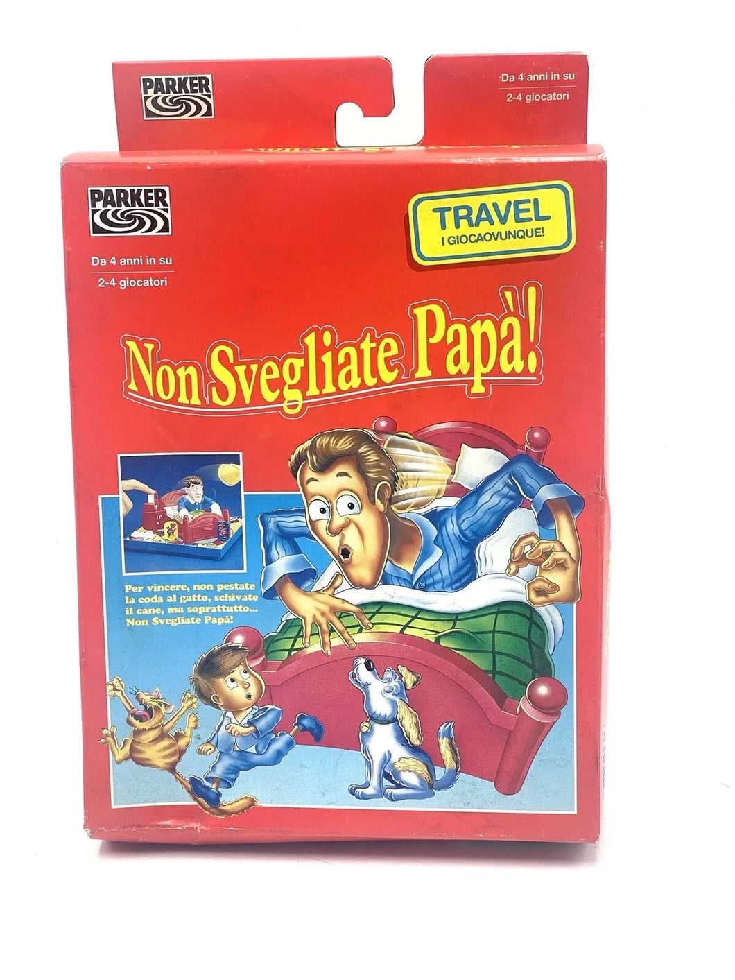 1994 Tomy Sshh! Dont Wake Dad Vintage Board Game travel Version non svegliate papà parker new old stock