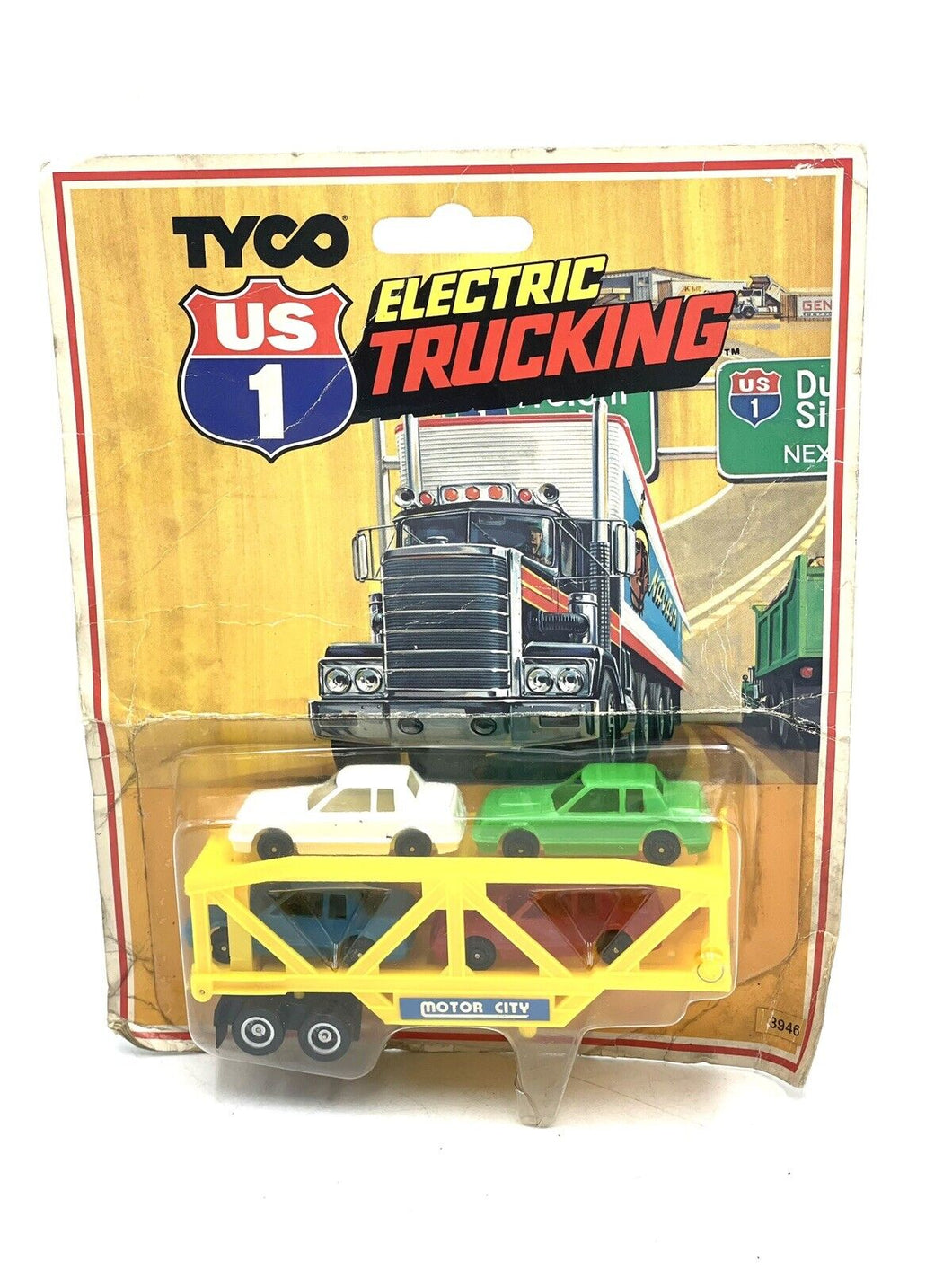 TYCO US1 Electric Trucking Highway Trailer With Cars