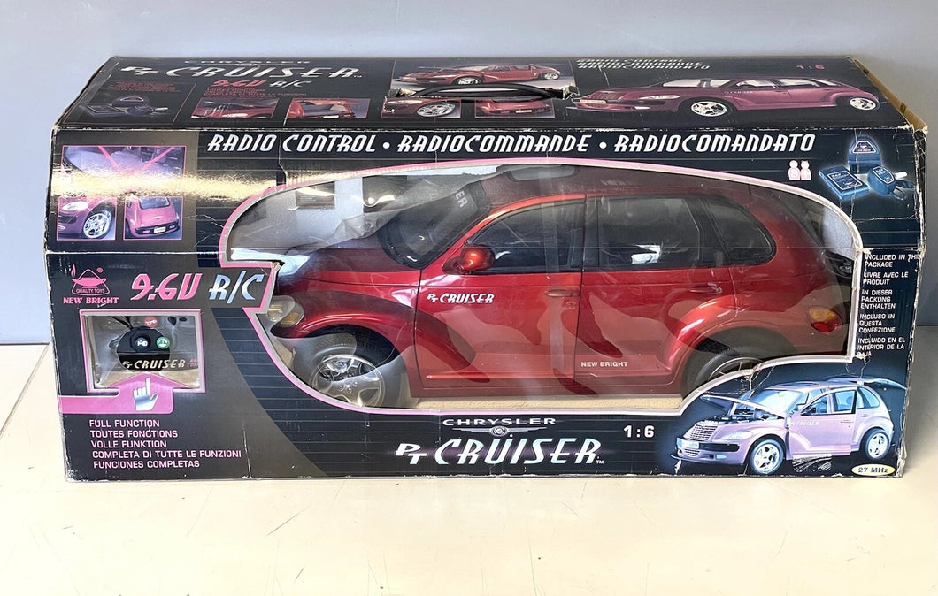 New Bright Giant PT Cruiser Chrysler 1:6 Scale RC Car – New In Box (Untested)