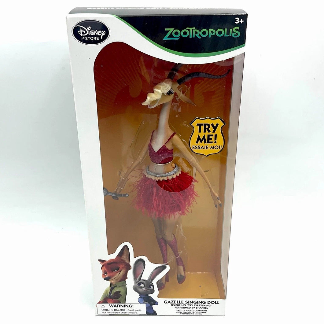 RARE Disney Zootopia Gazelle Singing Doll – Shakira Voice – Disney Store Exclusive – Factory Sealed