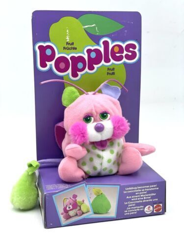 1988 Mattel Popples Fruit Pear new old stock