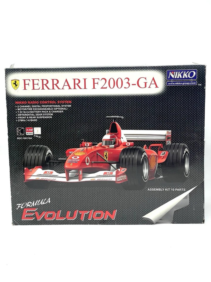 Nikko Ferrari F2003-GA F1 Team 1:10 RC Car – Rare New Old Stock