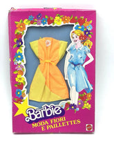 Load image into Gallery viewer, Vintage Mattel Barbie "Moda Fiori e Paillettes" Outfit (80s) - Mint on Card (MOC)
