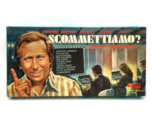 Carica l&#39;immagine nel visualizzatore di Gallery, Front view of 1960s Scommettiamo Mike Bongiorno RAI TV quiz board game box
