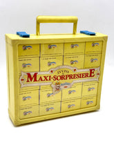 Load image into Gallery viewer, Close-up of the 60 vintage surprise boxes inside the Sorpresiere display

